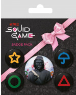 Squid Game Pin-Back Buttons 5-Pack Front Man